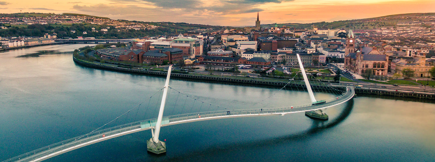 Derry Peace Bridge Northern Ireland