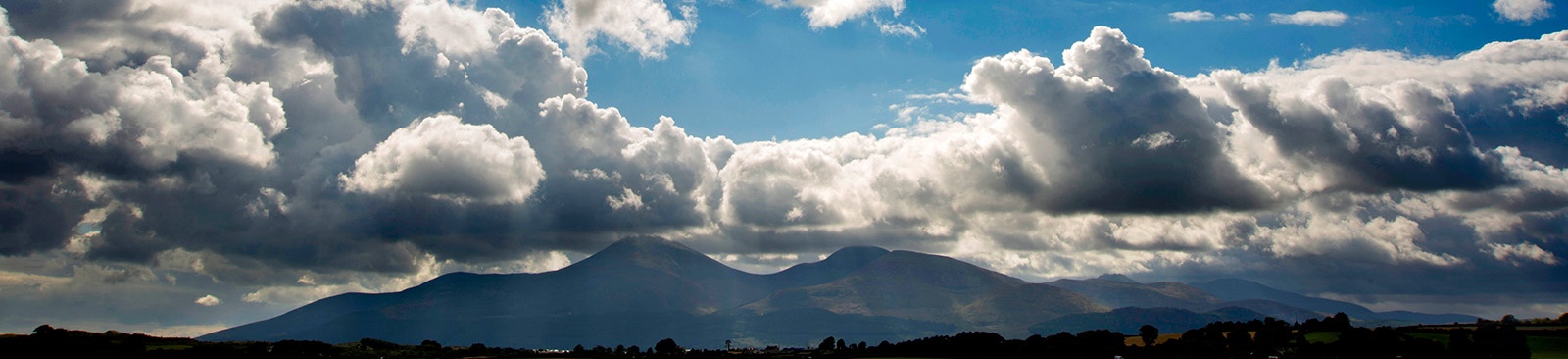 Clouds over mountain tops